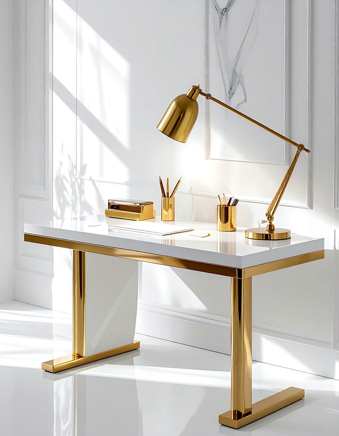 Gold Desk Accessory Office - 30 gold accent decor ideas