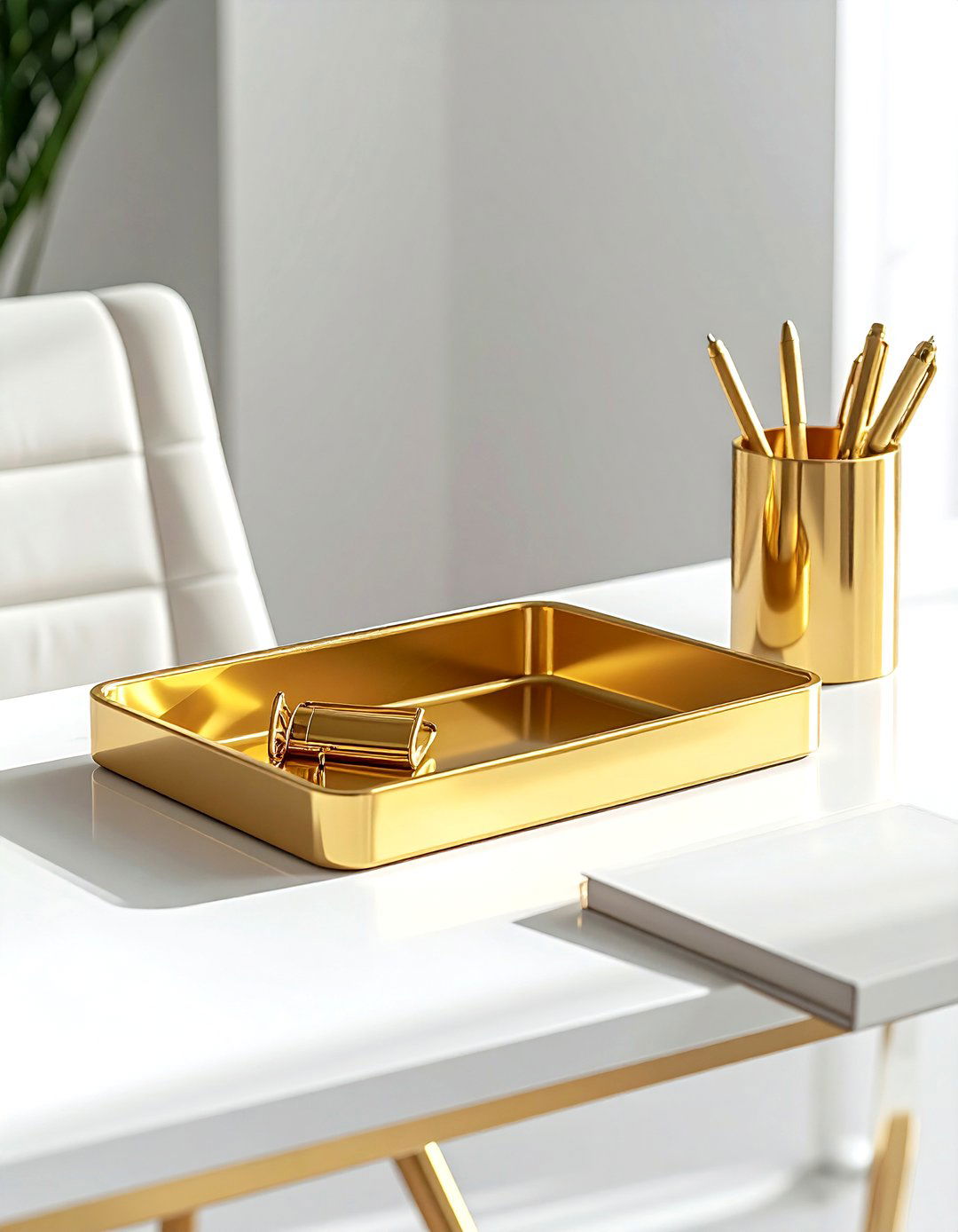 Gold Desk Accessory - 30 gold decor ideas