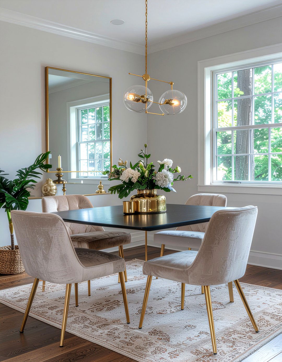 Gold Dining Room Accents - 30 on-trend dining room ideas