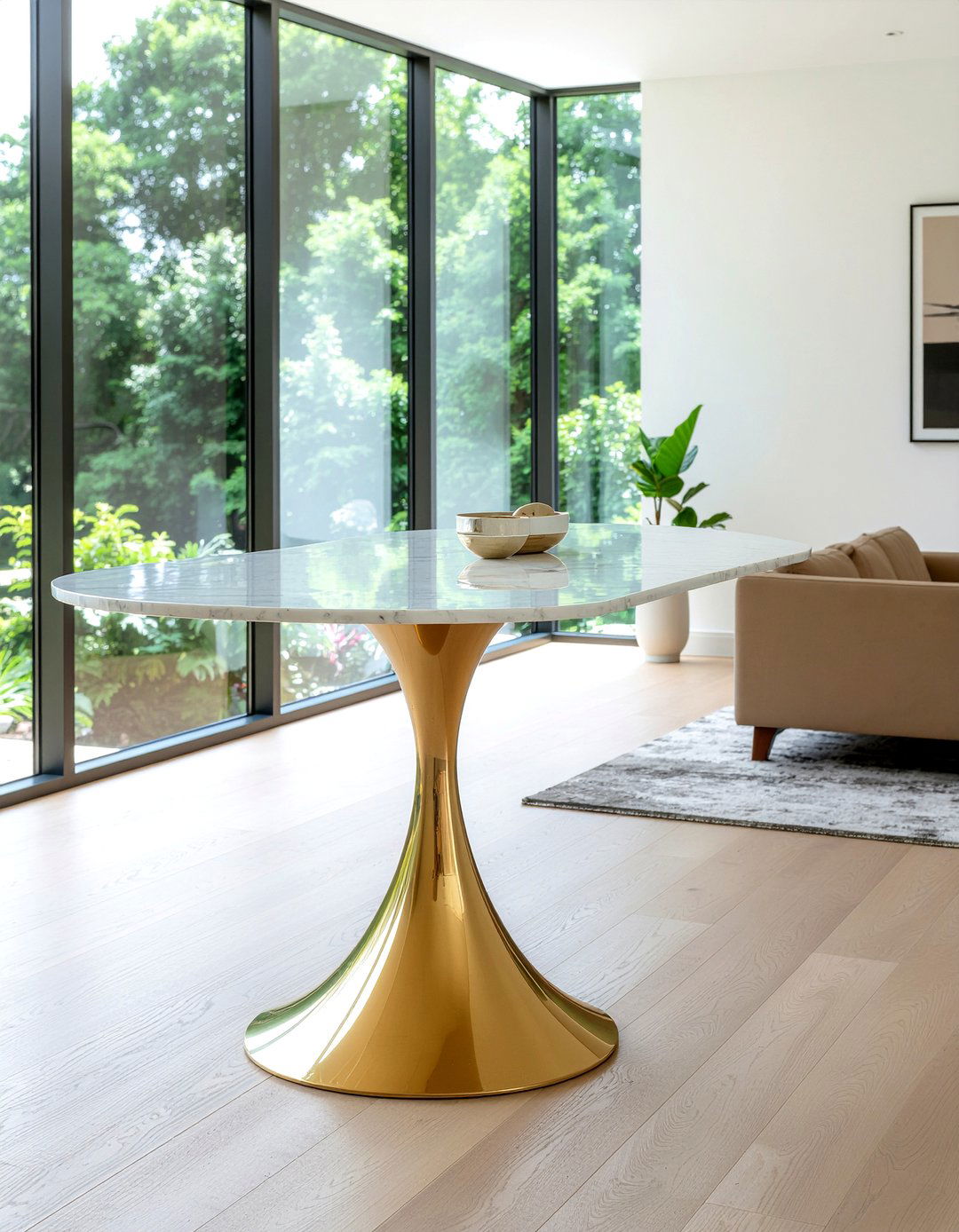 Gold Dining Table - 30 gold dining room ideas