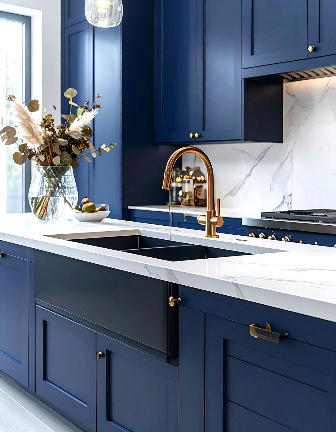 Gold Faucet Double Sink - 30 double bowl sink kitchen ideas