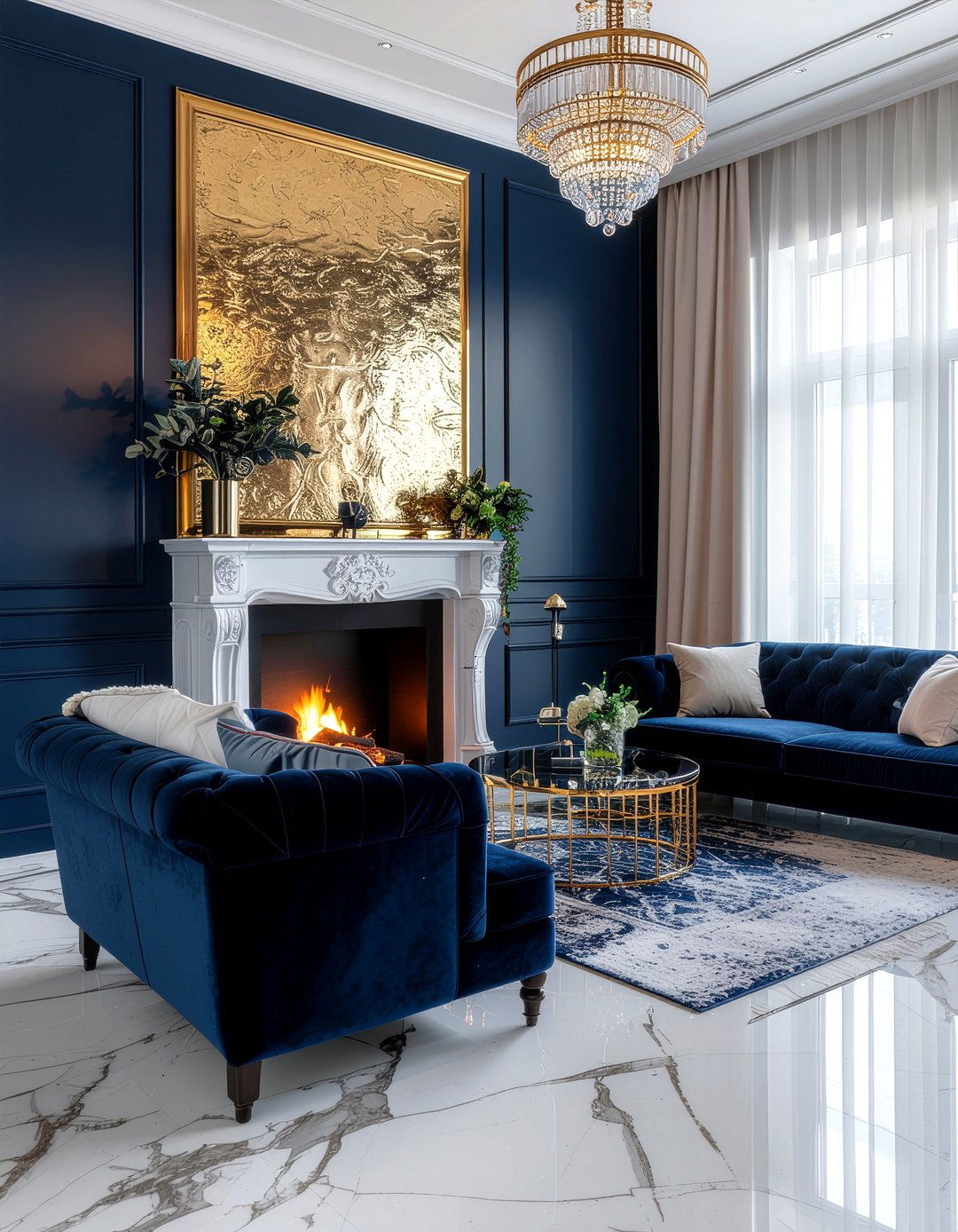 Gold Fireplace Screen - 30 fireplace screen ideas