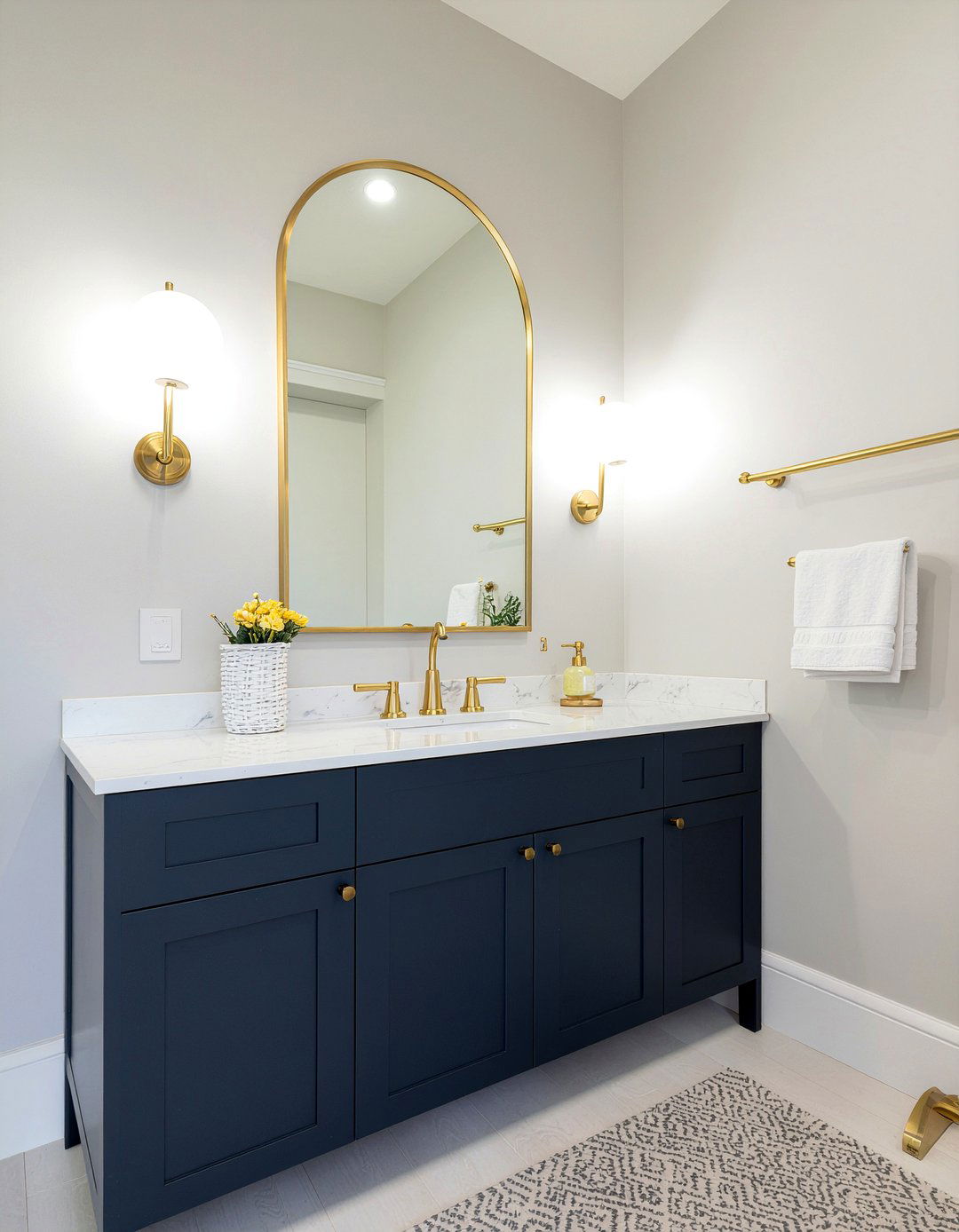 Gold Fixtures Bathroom - 30 girls bathroom ideas