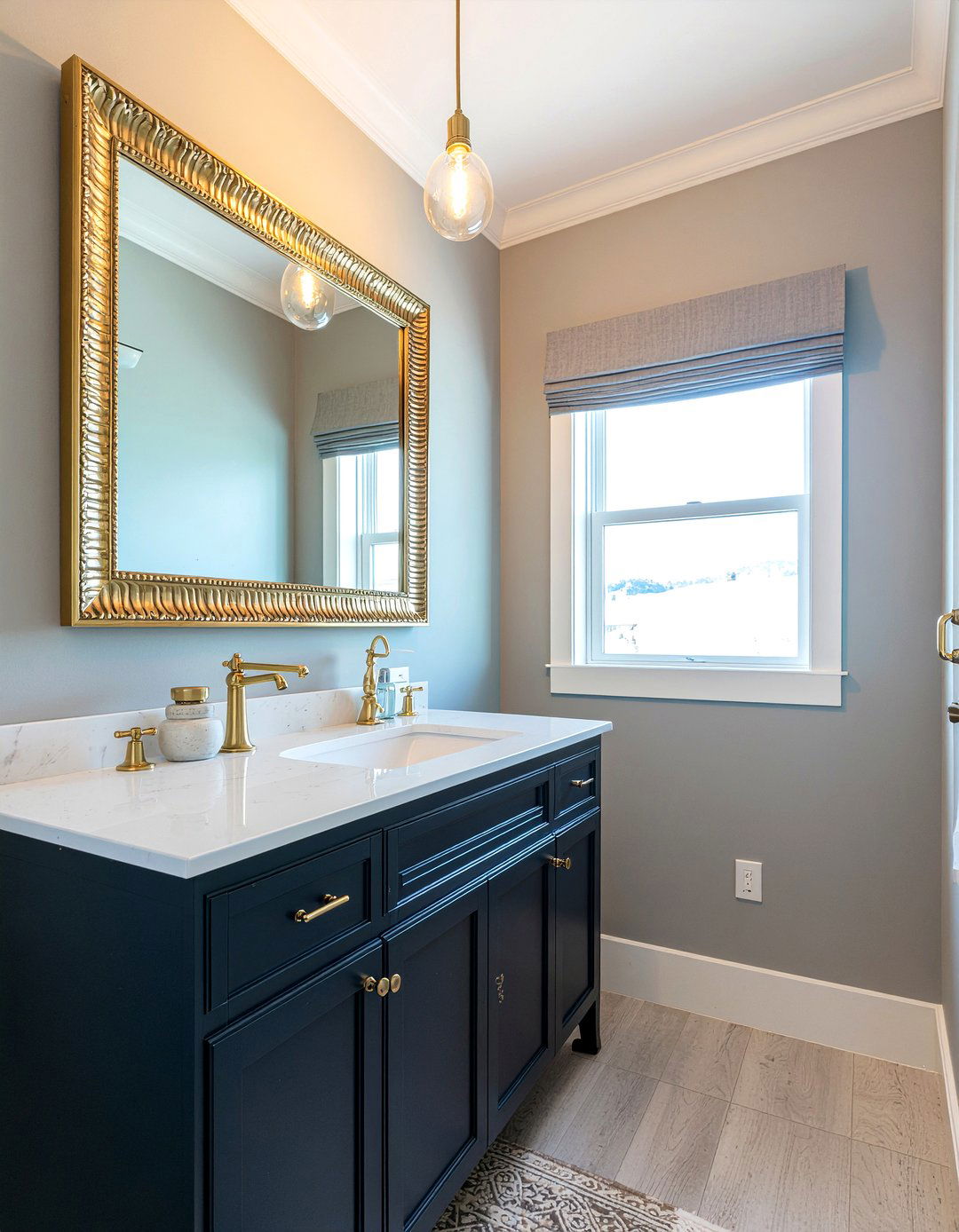 Gold Fixtures Half Bath - 30 half bathroom ideas