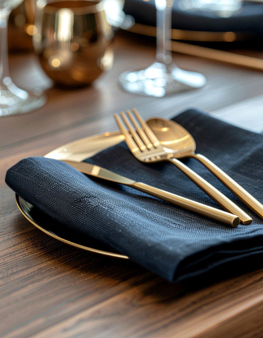 Gold Flatware Set - 30 dining room must-haves