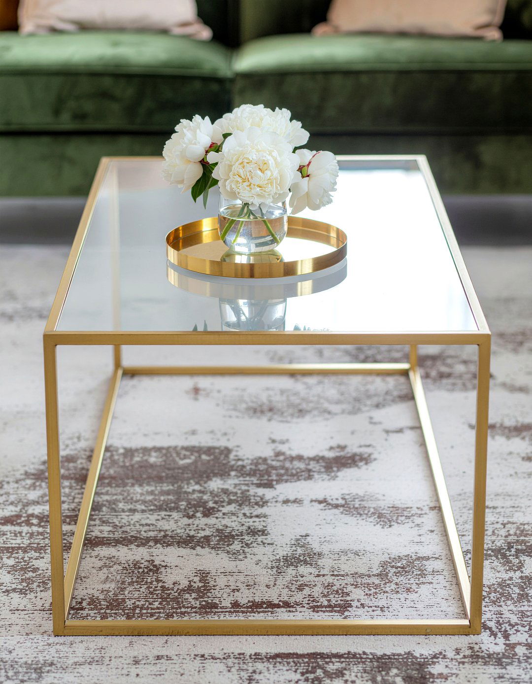 Gold Frame Coffee Table - 30 living room coffee tables