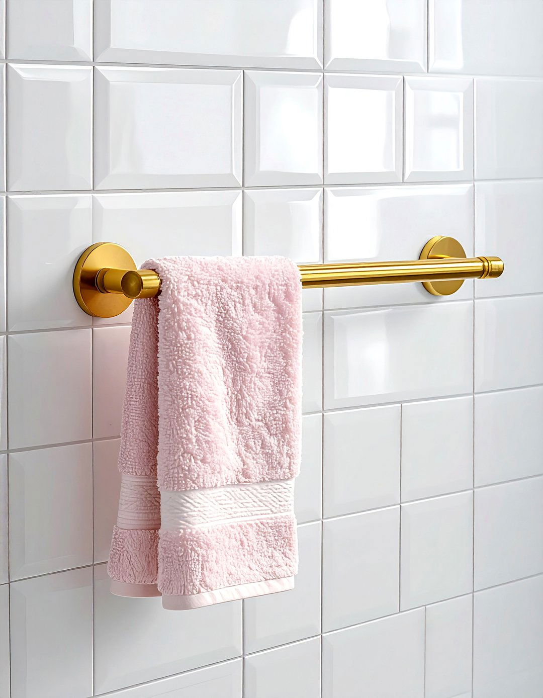 Gold Hardware - 30 quick bathroom makeover ideas