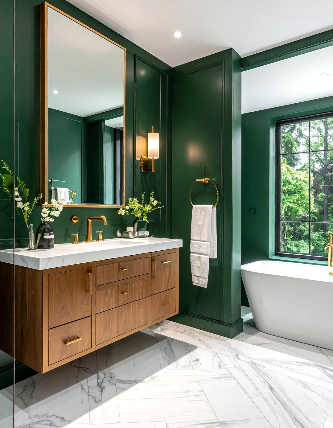 Gold Hardware Bathroom - 30 chic bathroom ideas