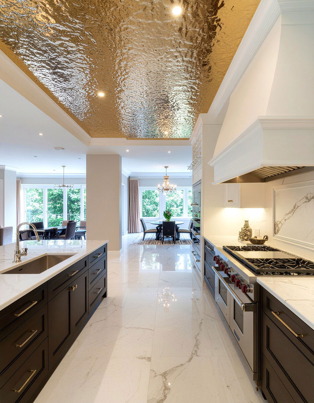 Gold Kitchen Ceiling - 30 kitchen painted ceiling ideas