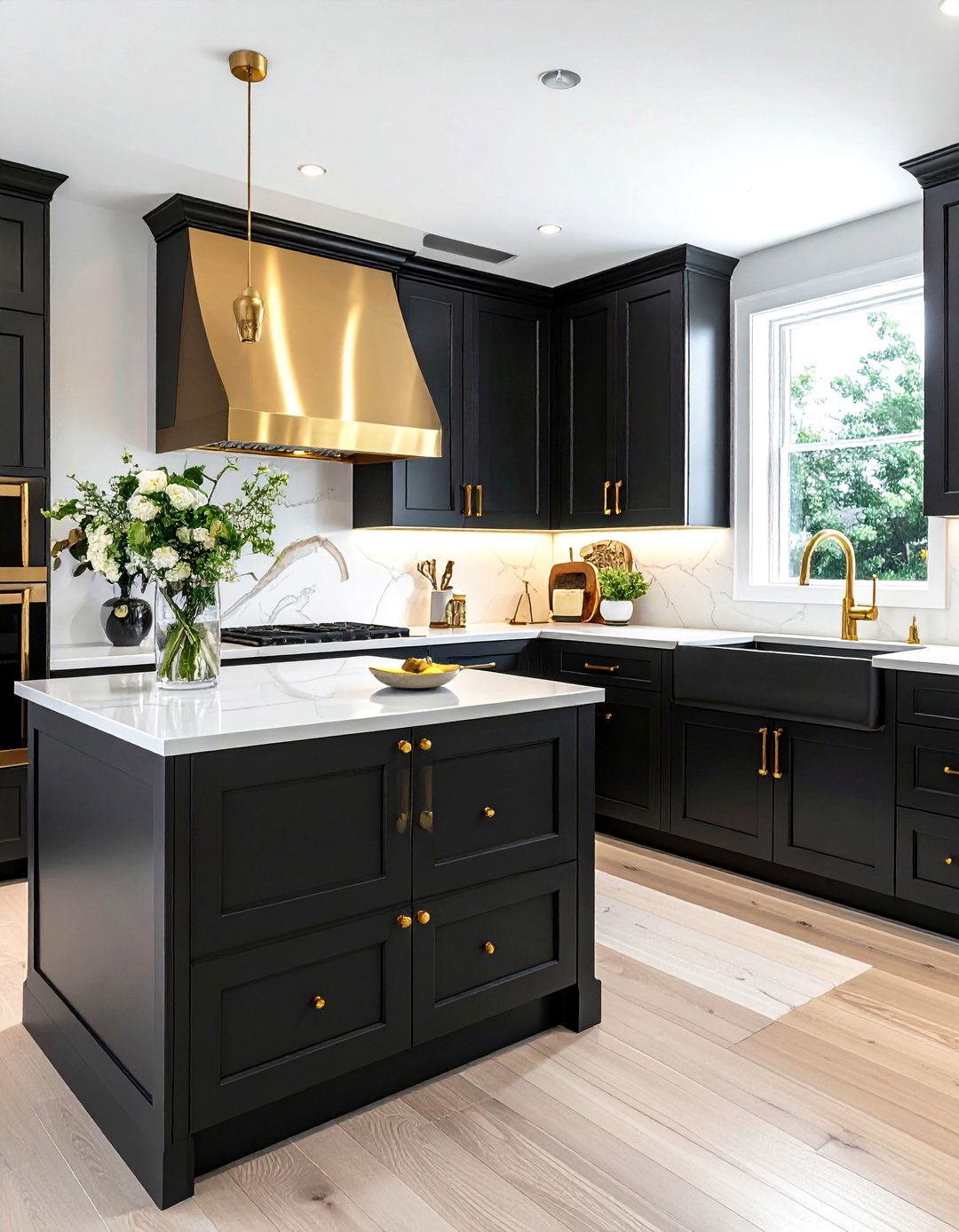 Gold Kitchen Hardware - 30 finished kitchen ideas