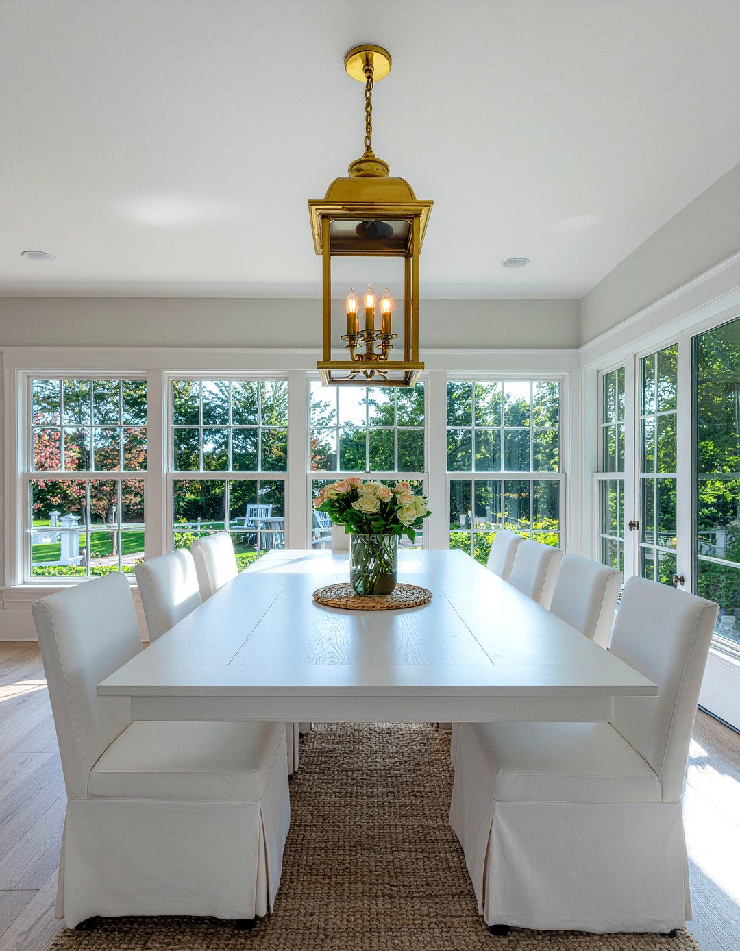 Gold Lantern Dining Light - 30 gold chandelier dining room ideas