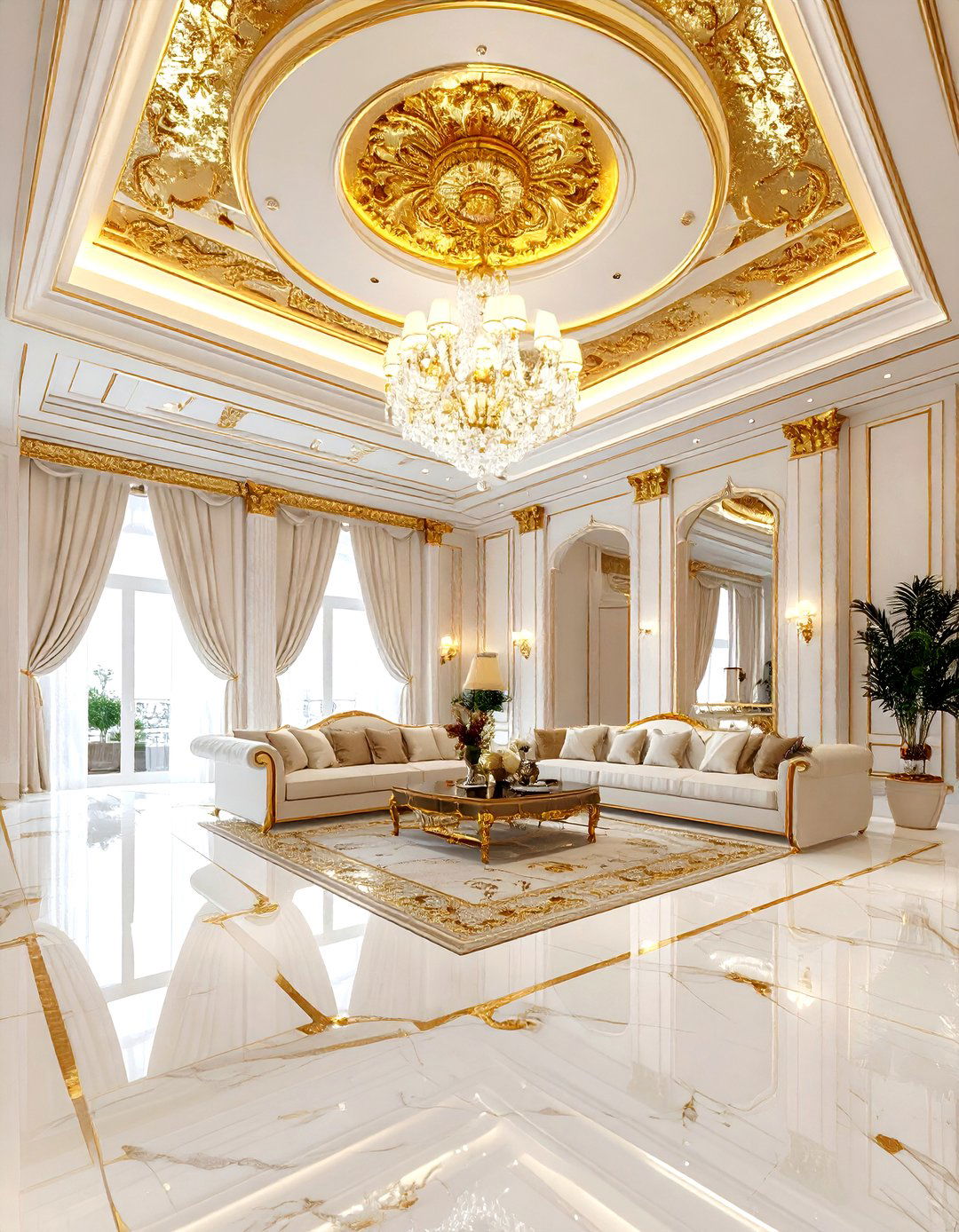 Gold Leaf Ceiling Tile - 30 living room ceiling tile ideas