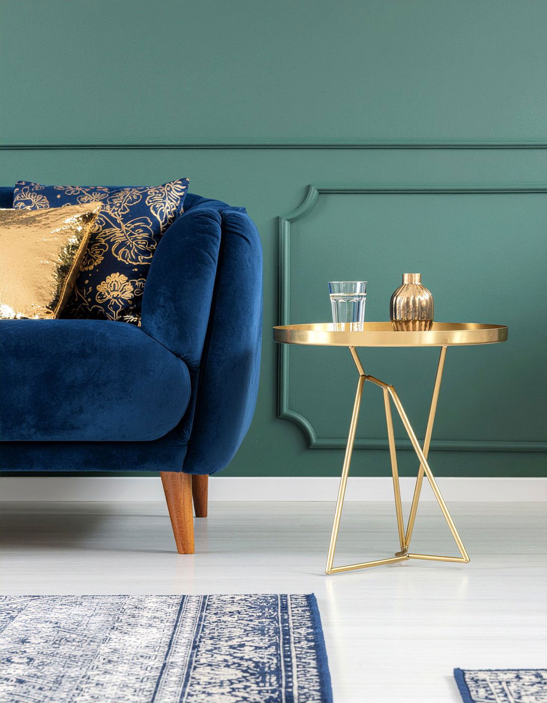 Gold Leaf Occasional Table - 30 living room French furniture ideas