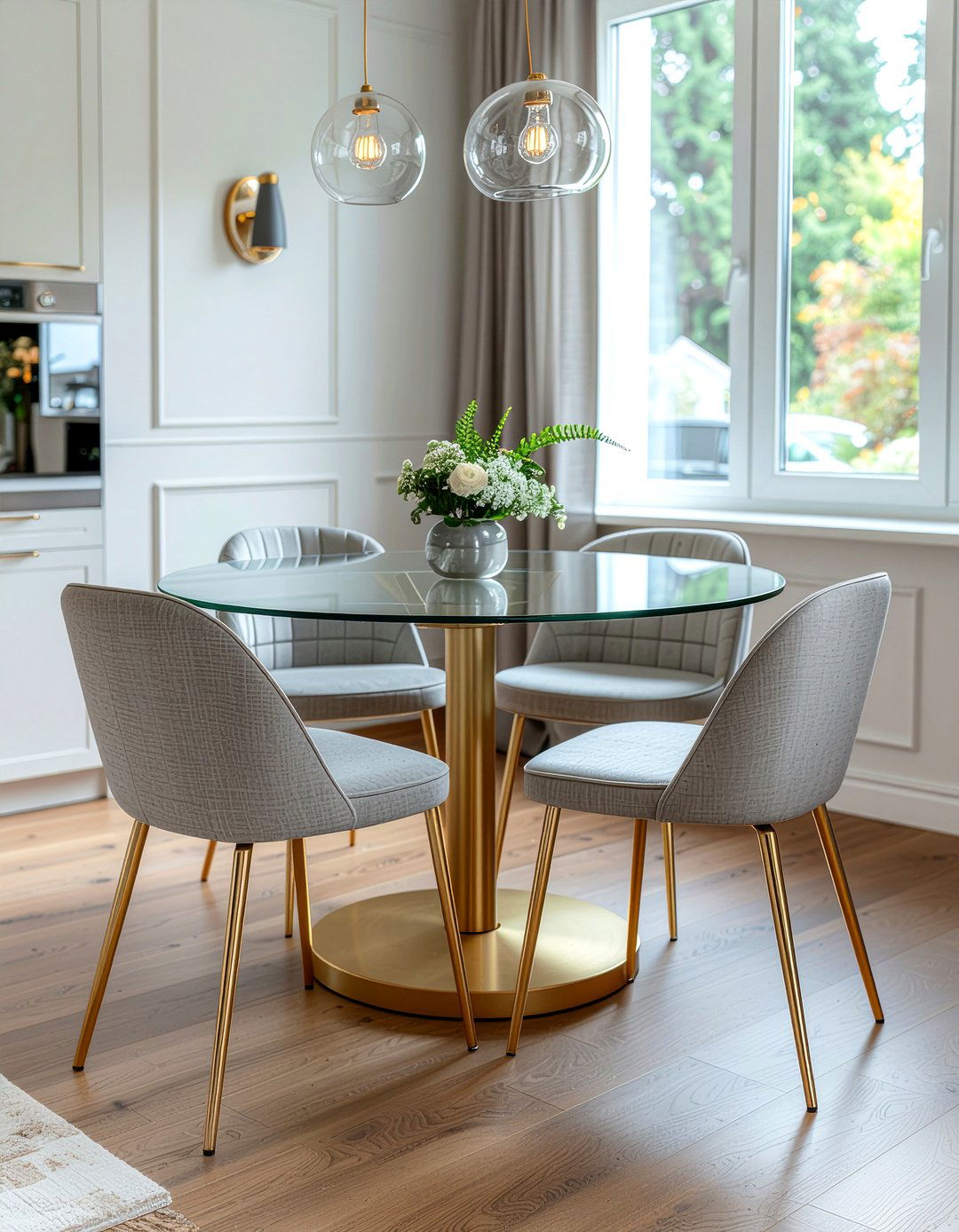 Gold Leg Dining Chairs - 30 gold accent dining room ideas