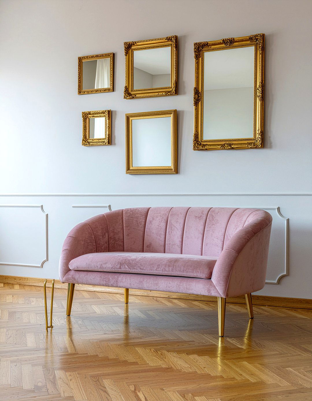 Gold Metal Accents - 30 living room contemporary furniture ideas