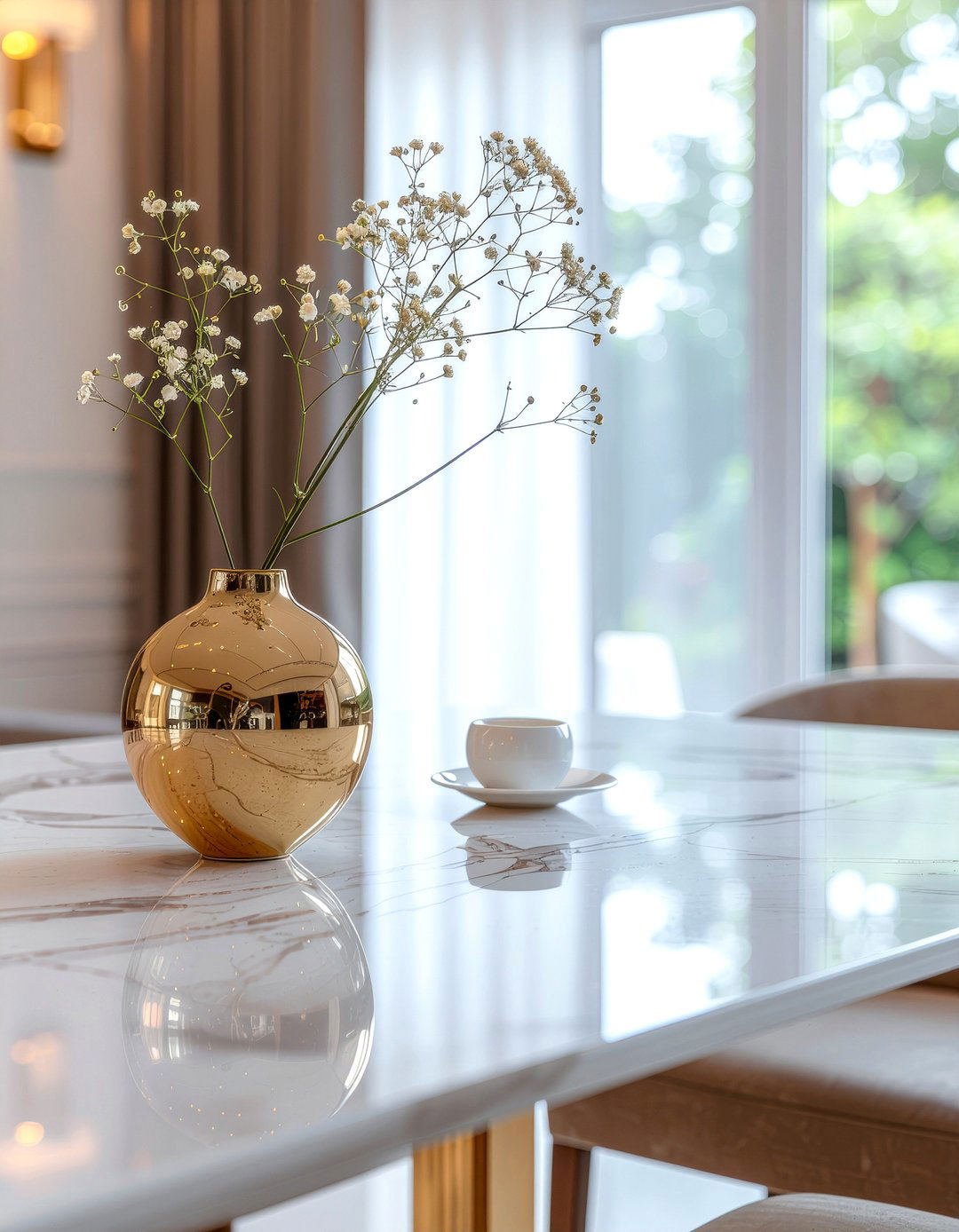 Gold Metallic Vase - 30 empty vase decor ideas