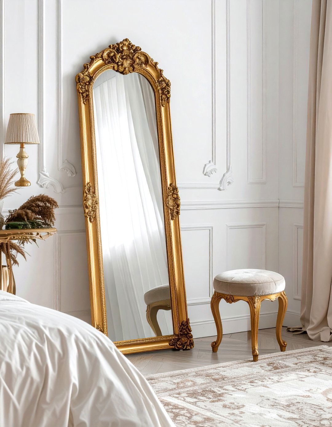 Gold Mirror - 30 sophisticated decor ideas