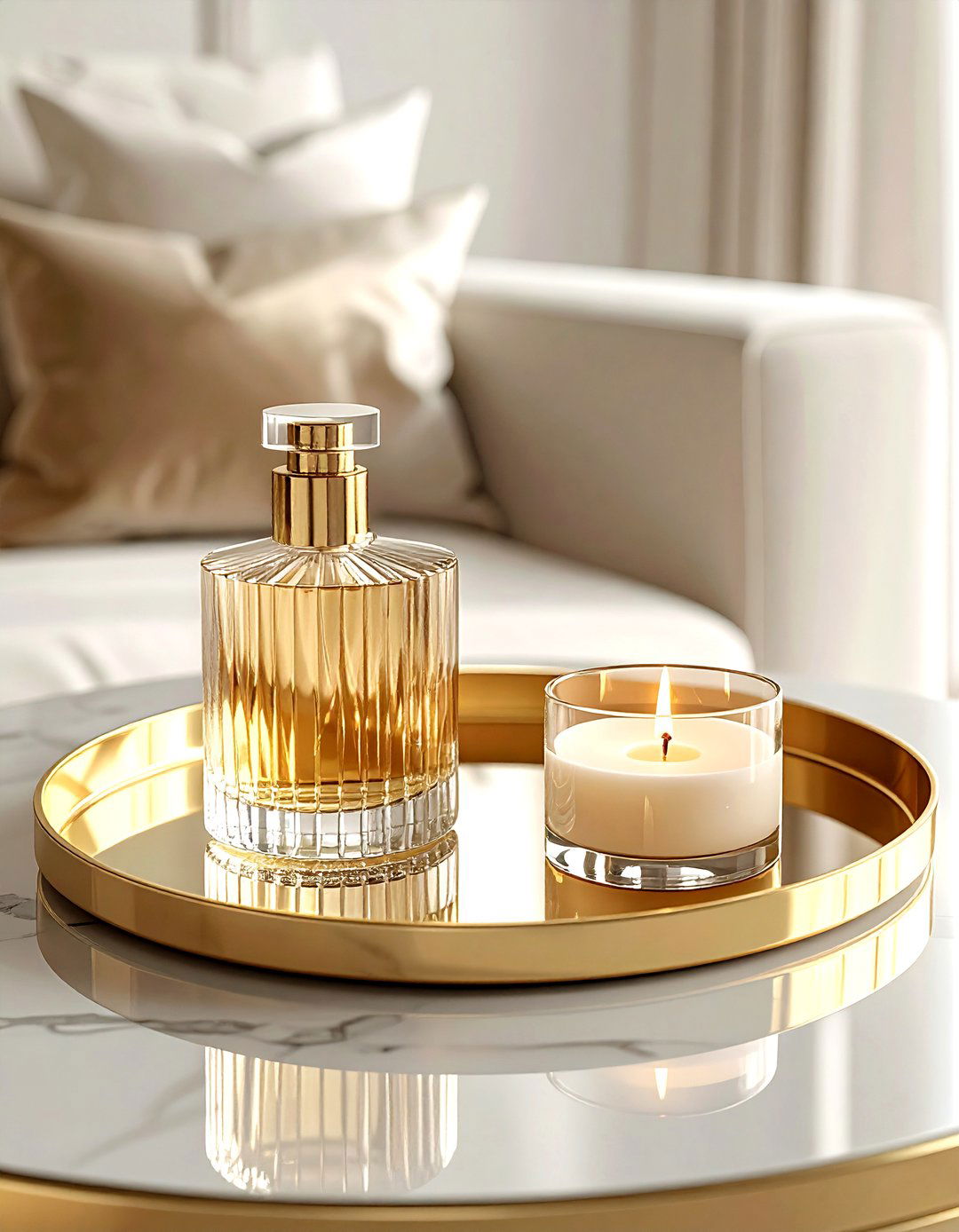 Gold Mirror Tray - 30 TJ Maxx decor ideas