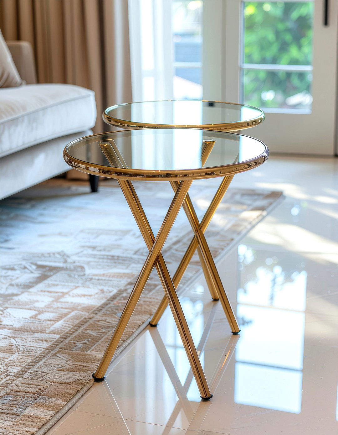 Gold Nesting Tables - 30 bedroom nesting tables