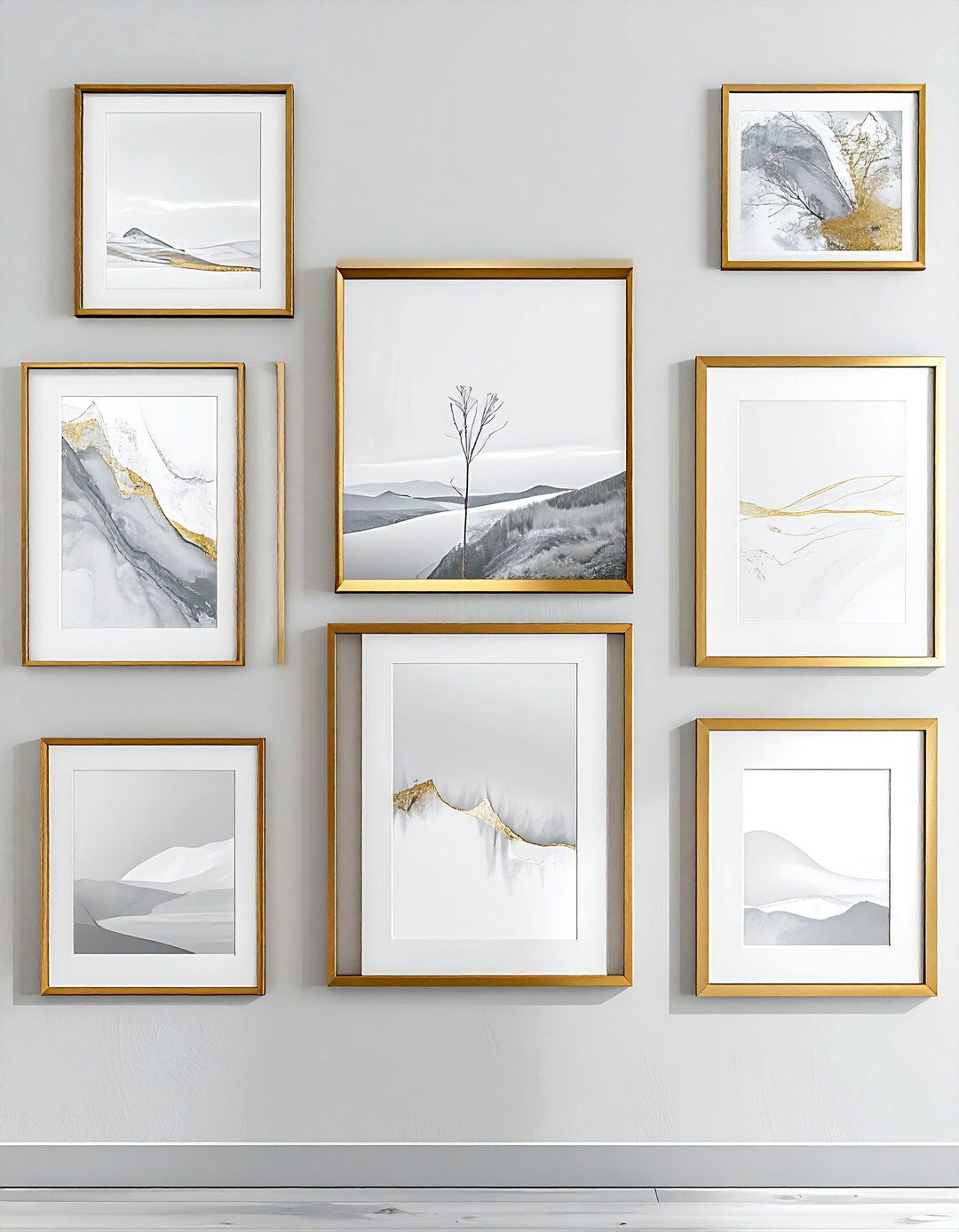 Gold Picture Frames - 30 gold decor ideas