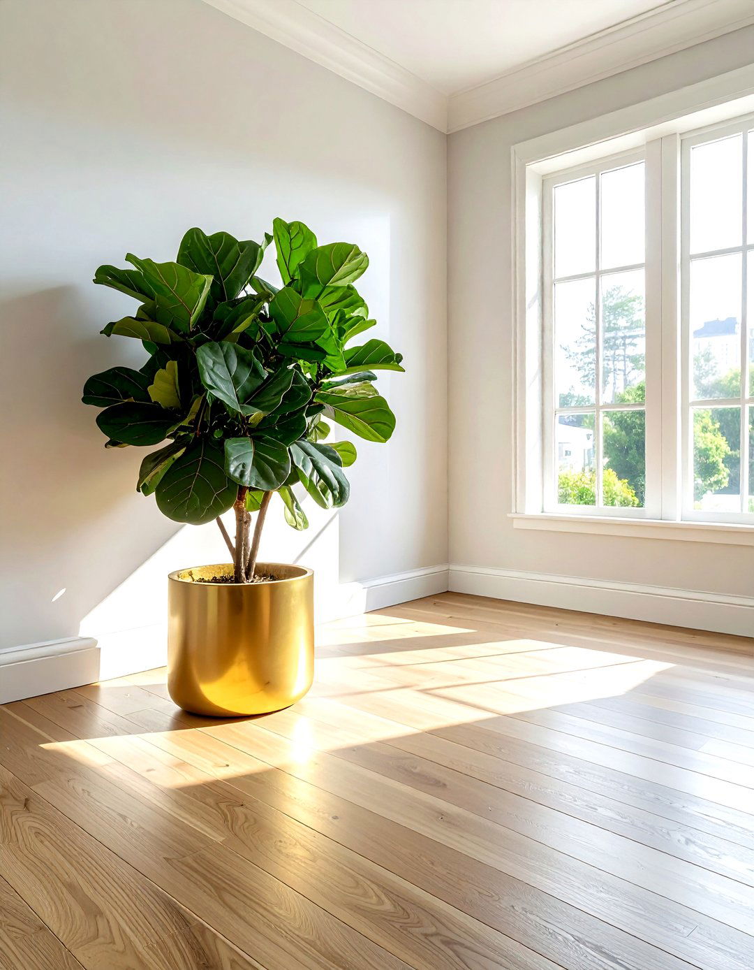 Gold Planter Indoor Garden - 30 gold accent decor ideas