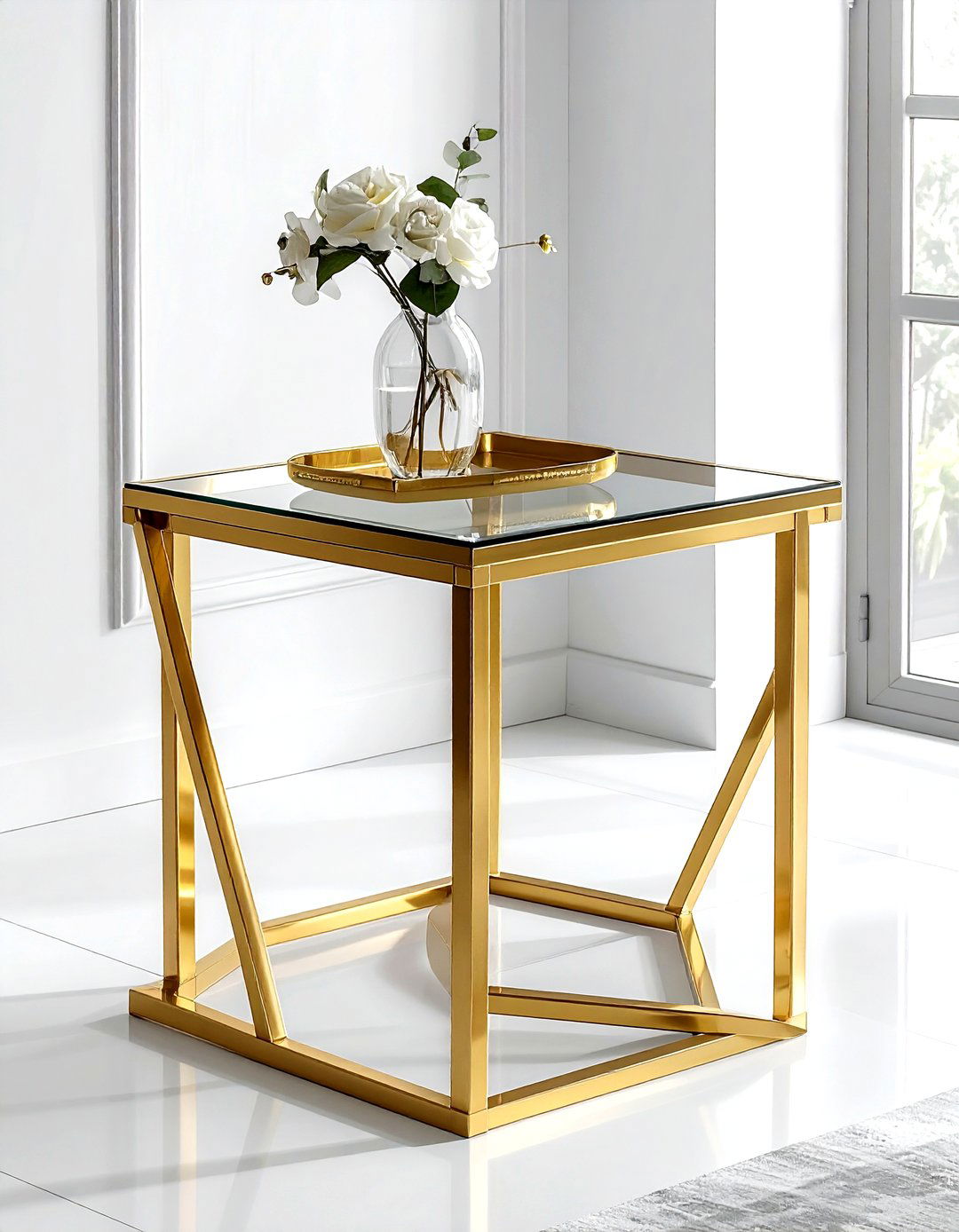 Gold Side Table - 30 living room side table ideas