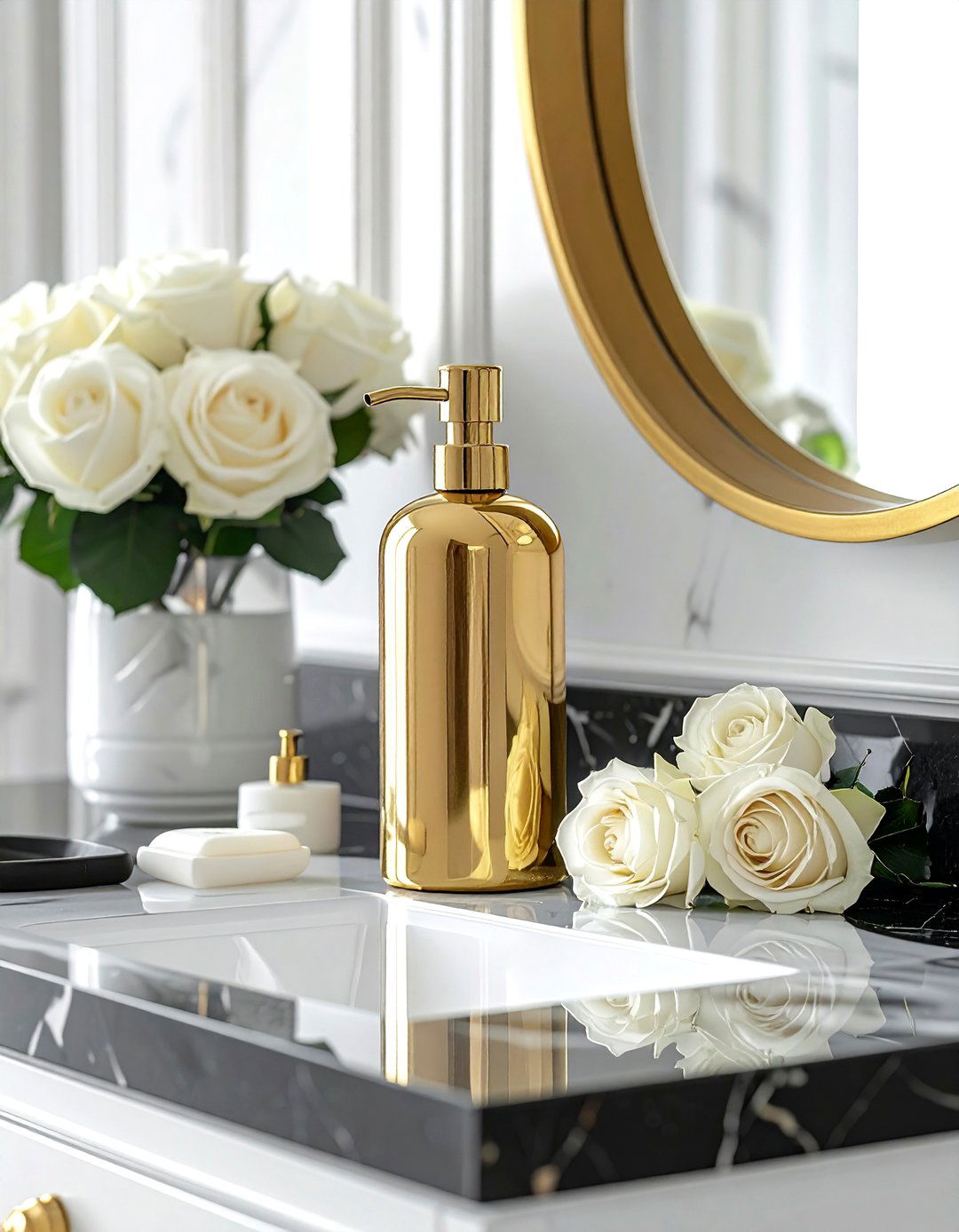 Gold Soap Dispenser - 30 bathroom soap dispenser ideas