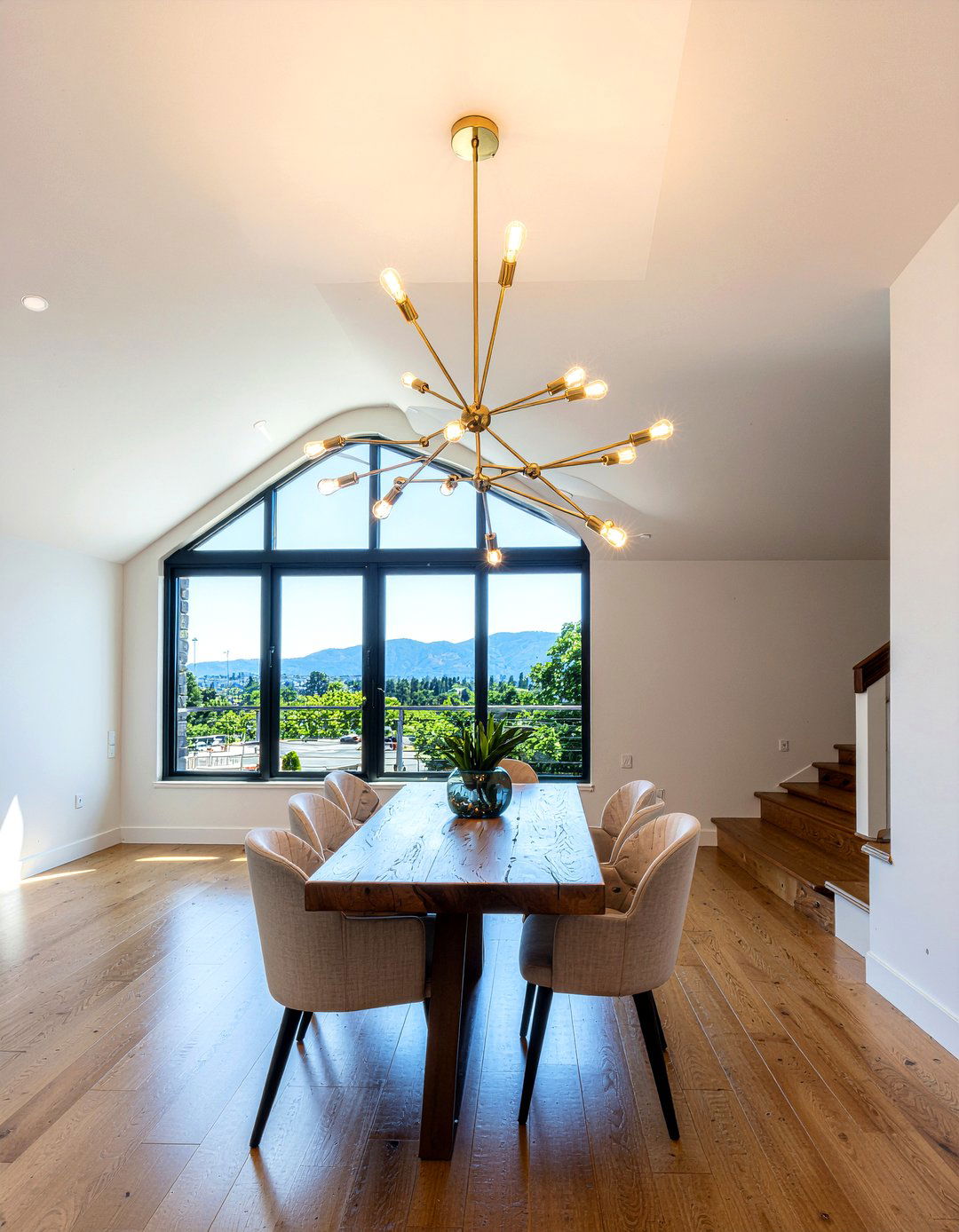 Gold Sputnik Chandelier - 30 dining room ceiling light ideas