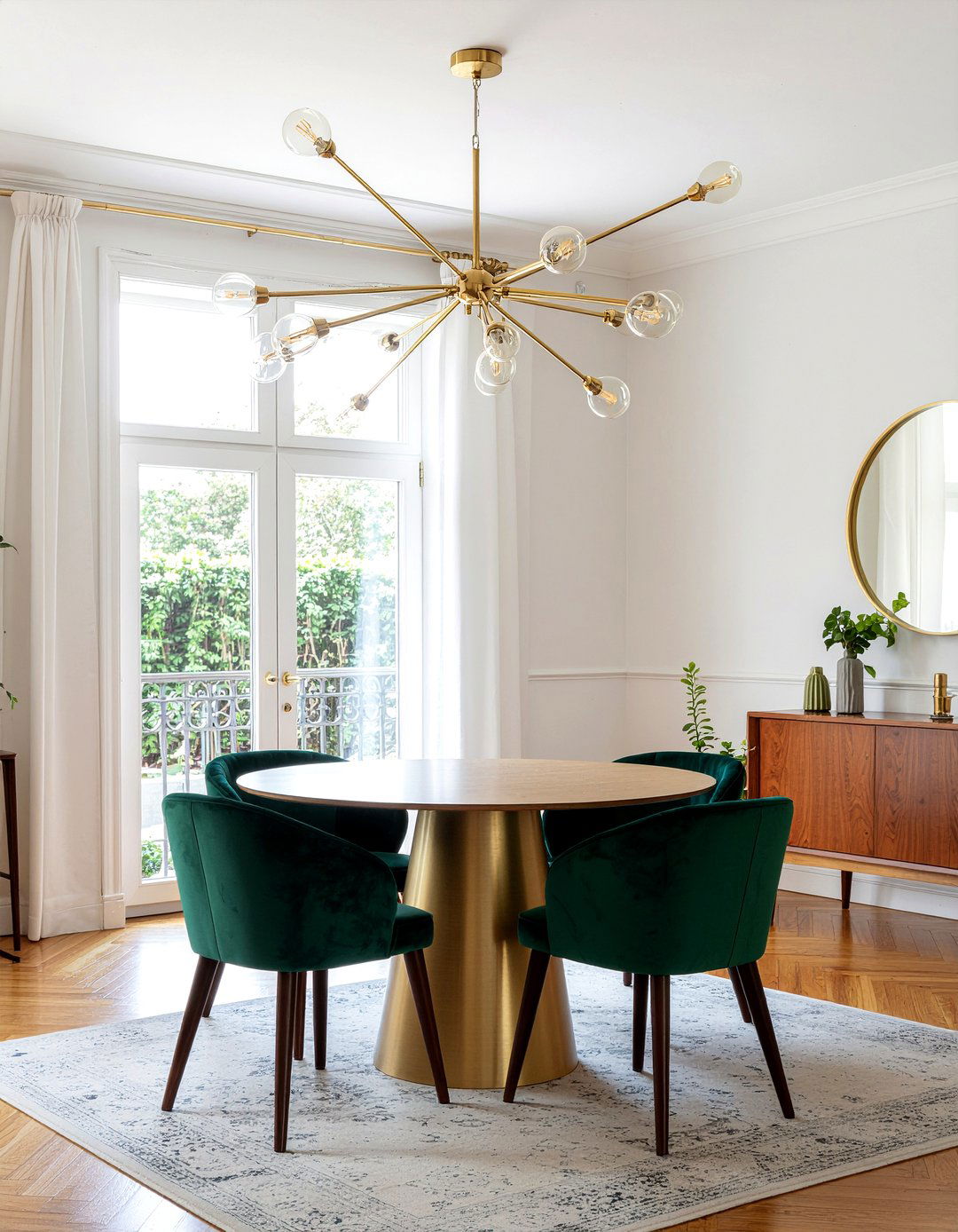 Gold Sputnik Chandelier - 30 modern chandelier dining room ideas