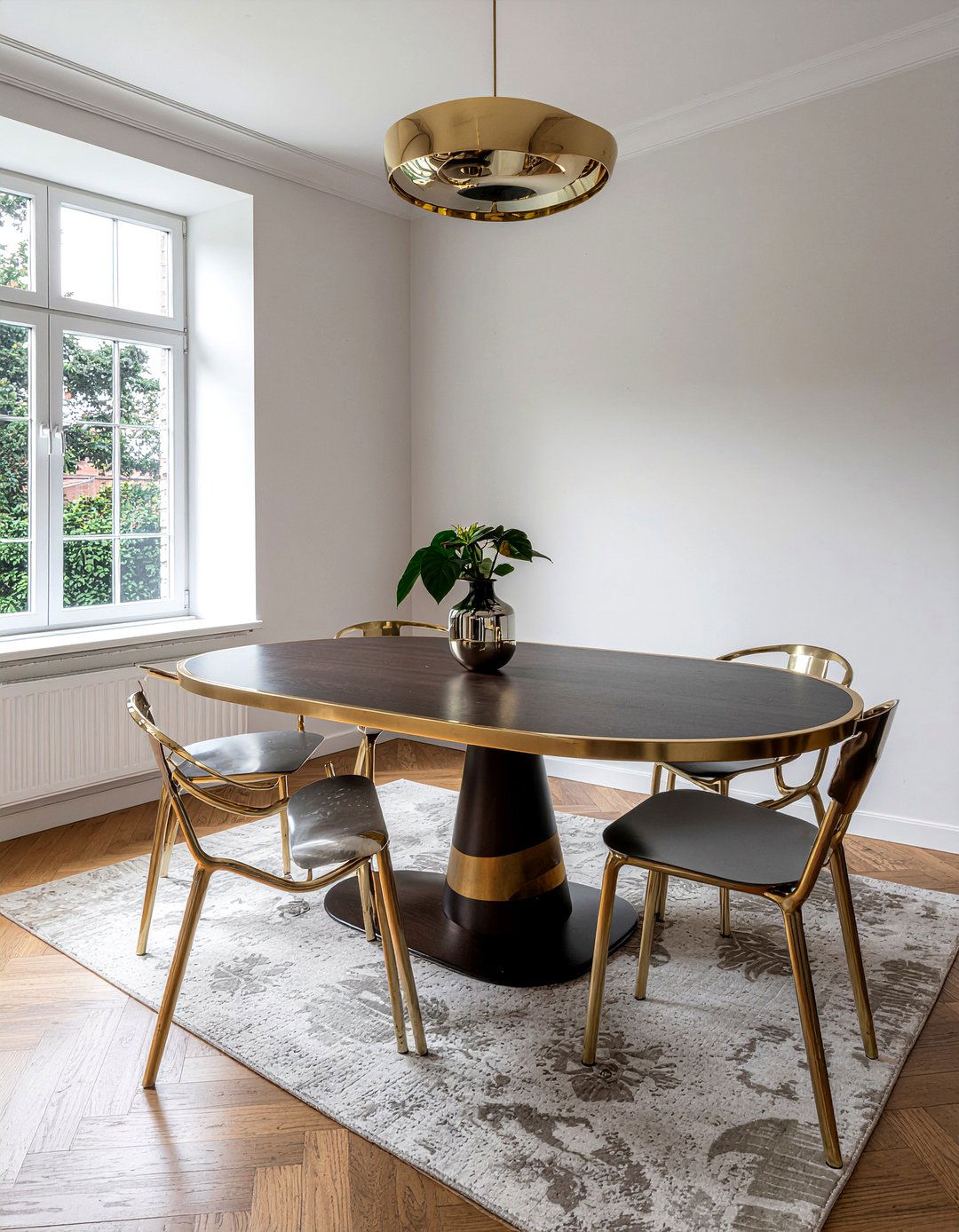 Gold Trim Dining Table - 30 gold accent dining room ideas