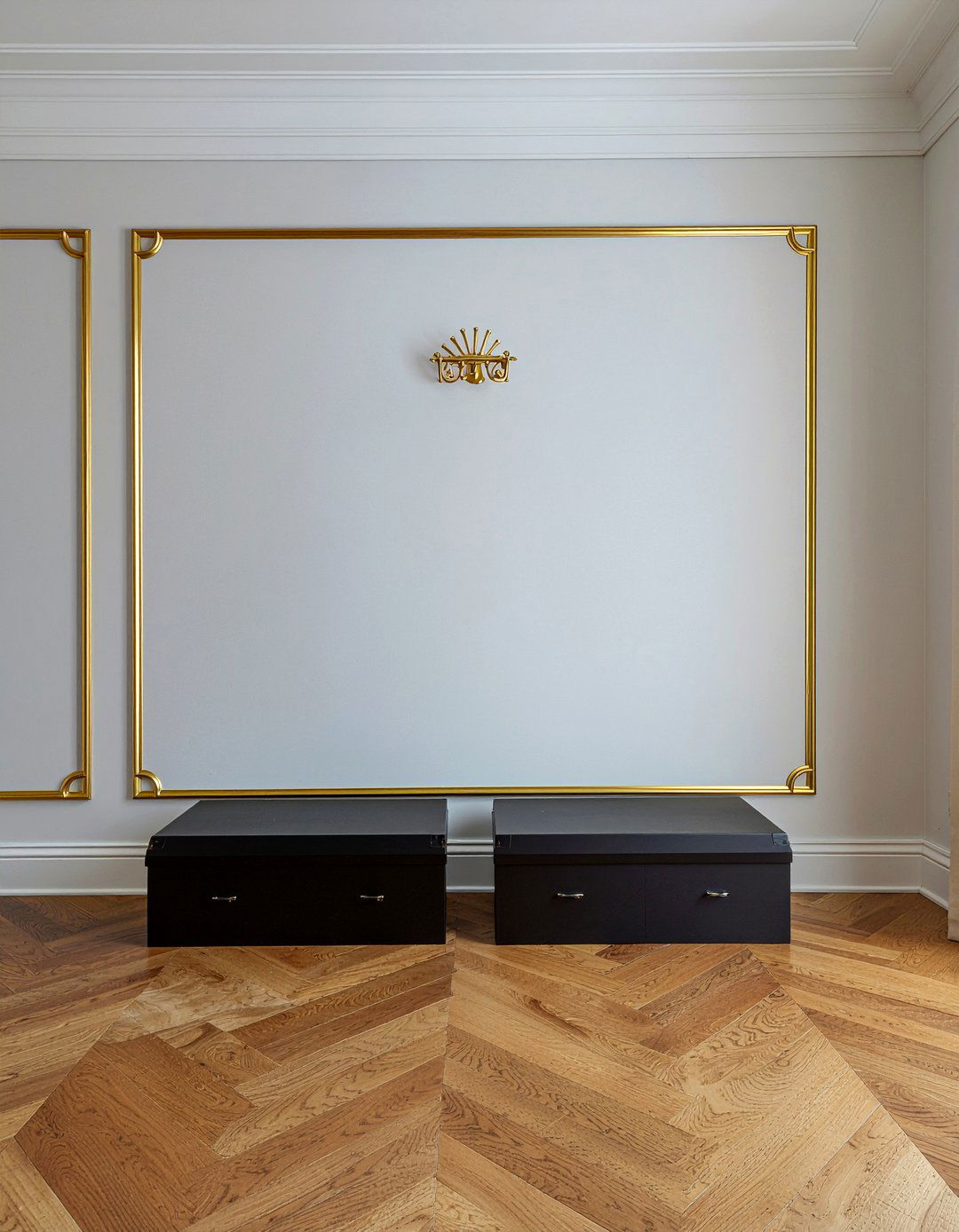 Gold Trim Wall Niche - 30 living room wall niches