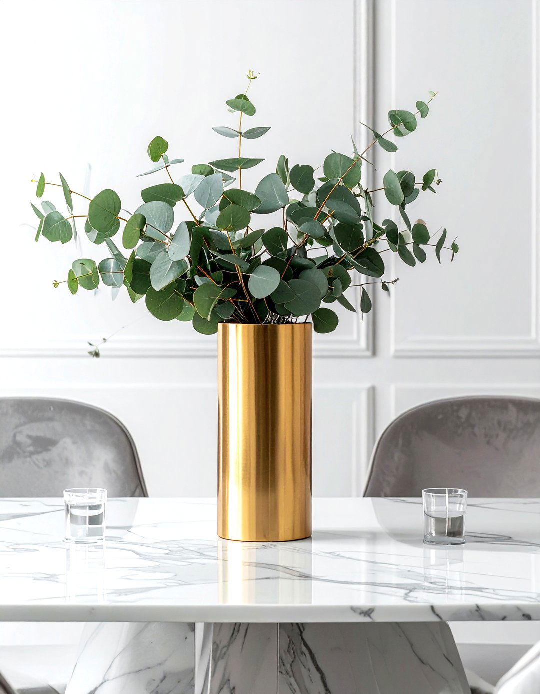 Gold Vase Arrangement - 30 gold decor ideas