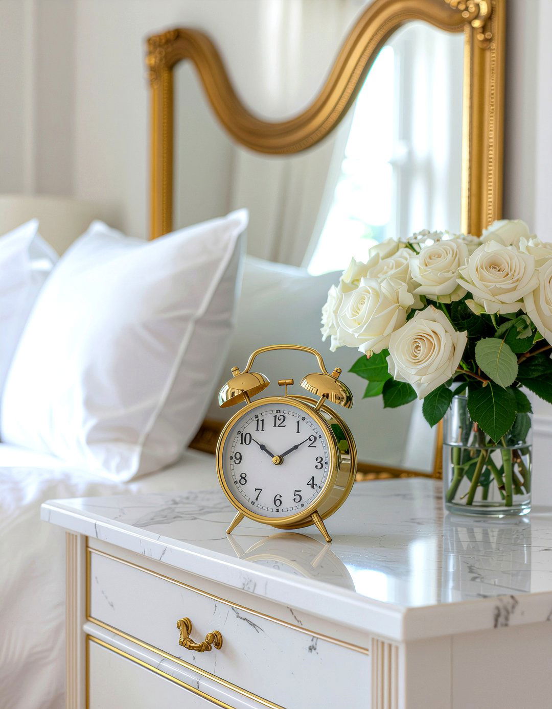 Gold alarm clock - 30 bedroom alarm clocks