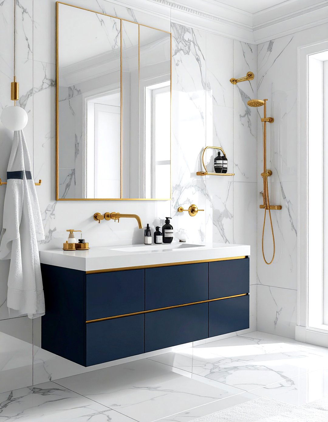 Gold bathroom fixtures - 30 luxurious decor ideas