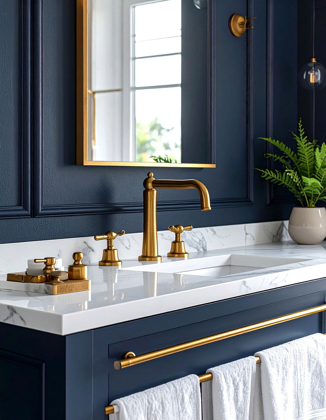Gold bathroom hardware - 30 parade of homes bathroom ideas