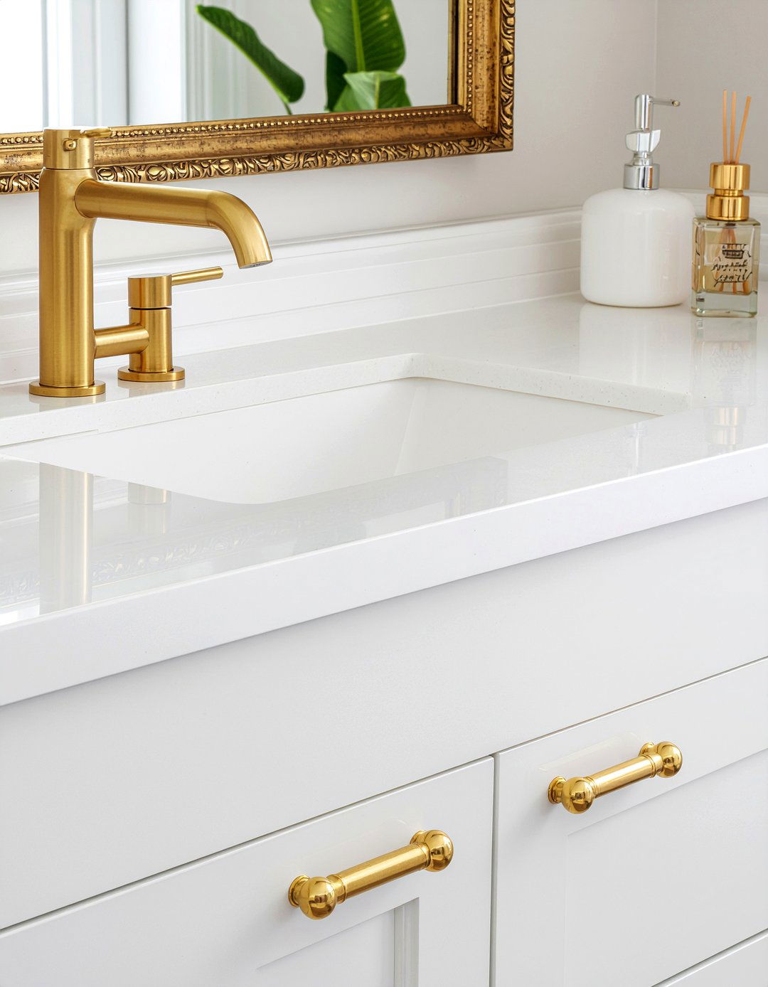 Gold bathroom hardware - 30 incredible bathroom ideas