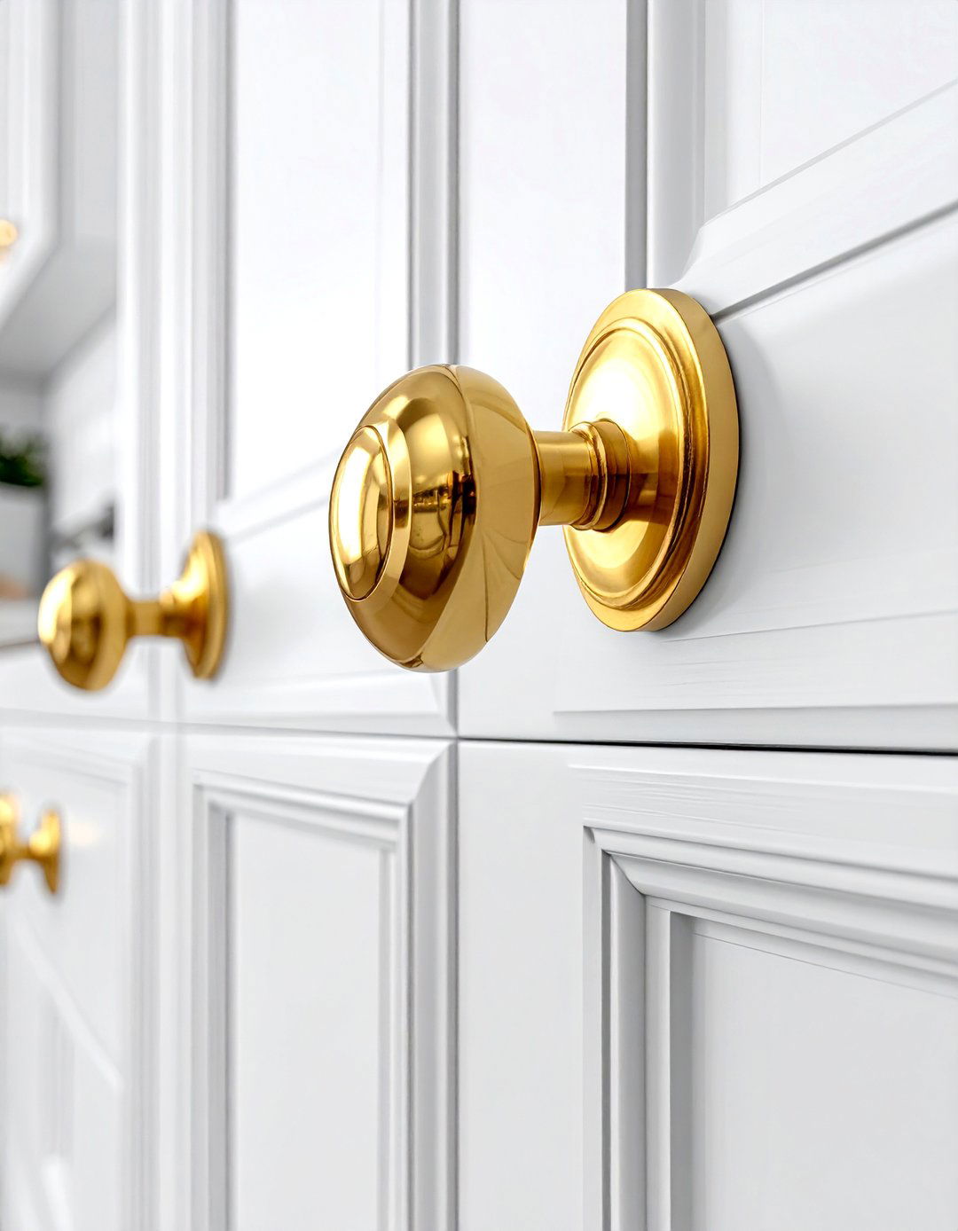 Gold hardware - 30 glam home decor ideas