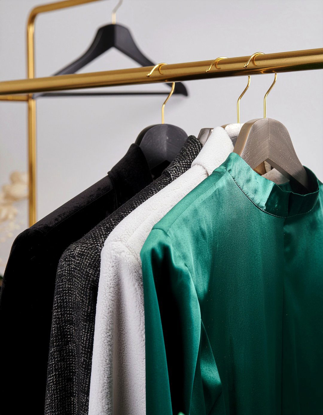 Gold hook velvet hangers - 30 bedroom velvet hangers