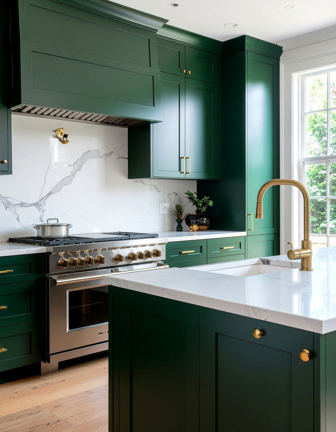 Gold kitchen hardware - 30 sleek modern kitchen ideas