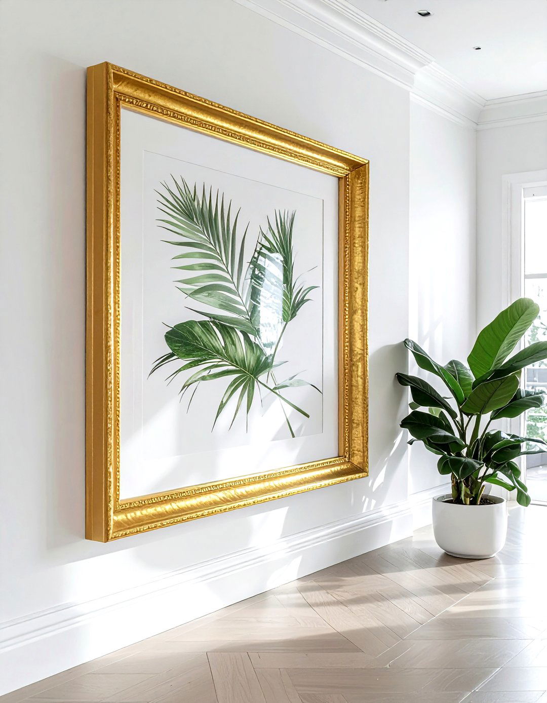 Gold leaf frame - 30 chinoiserie decor ideas