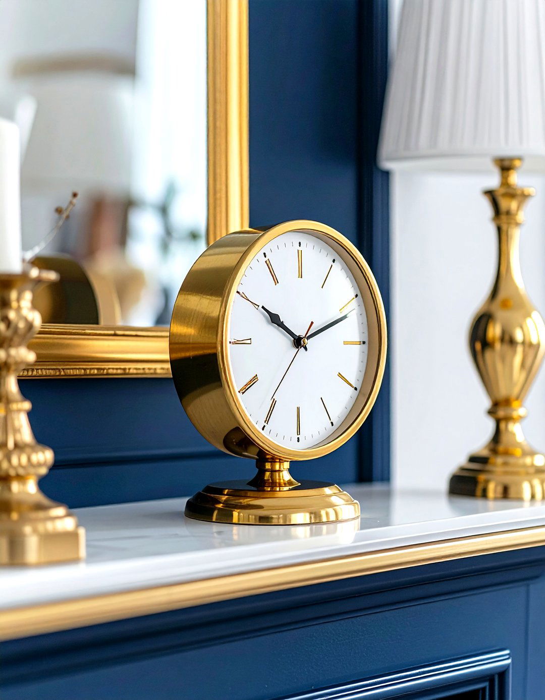 Gold mantel clock - 30 living room mantel clocks