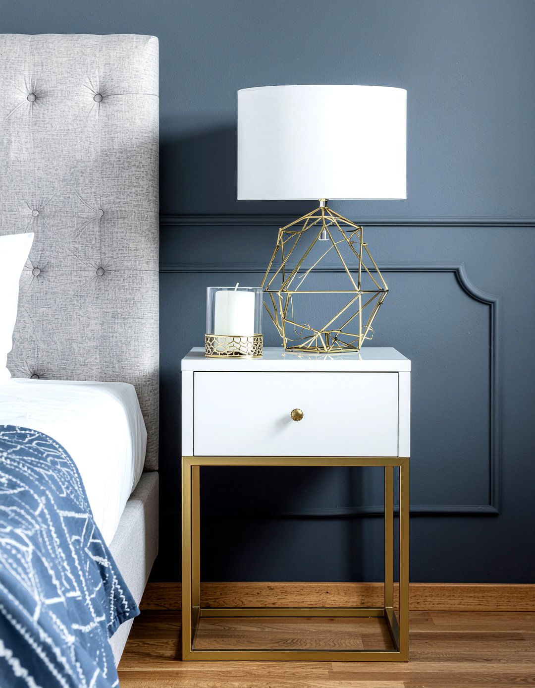 Gold nightstand - 30 bedroom modern nightstands