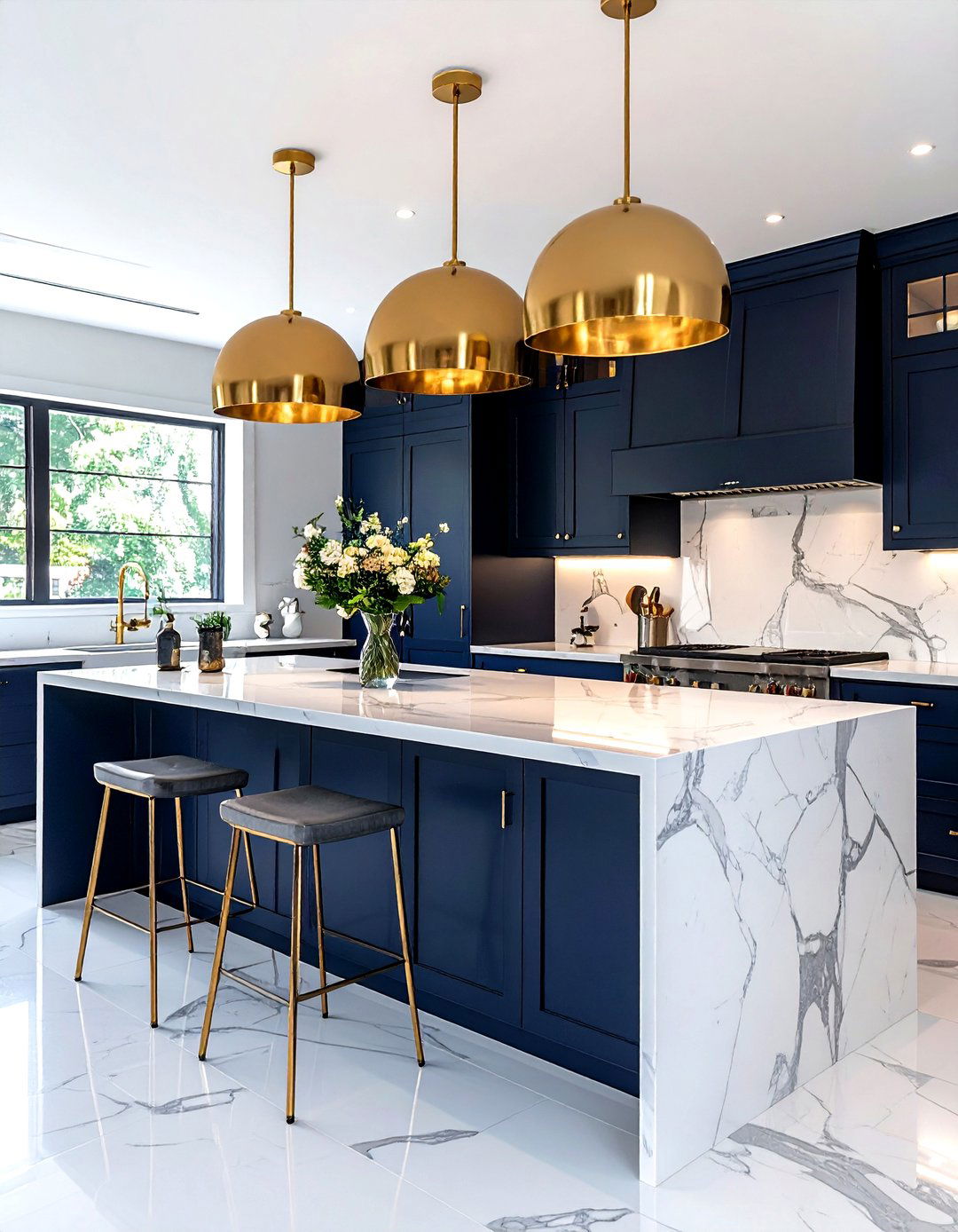 30 Navy and Gold Kitchen Ideas for a High-End Finish