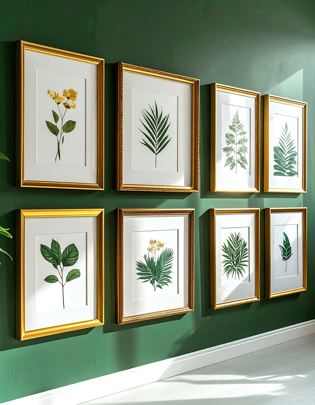 Gold spray paint frame - 30 dollar store decor ideas