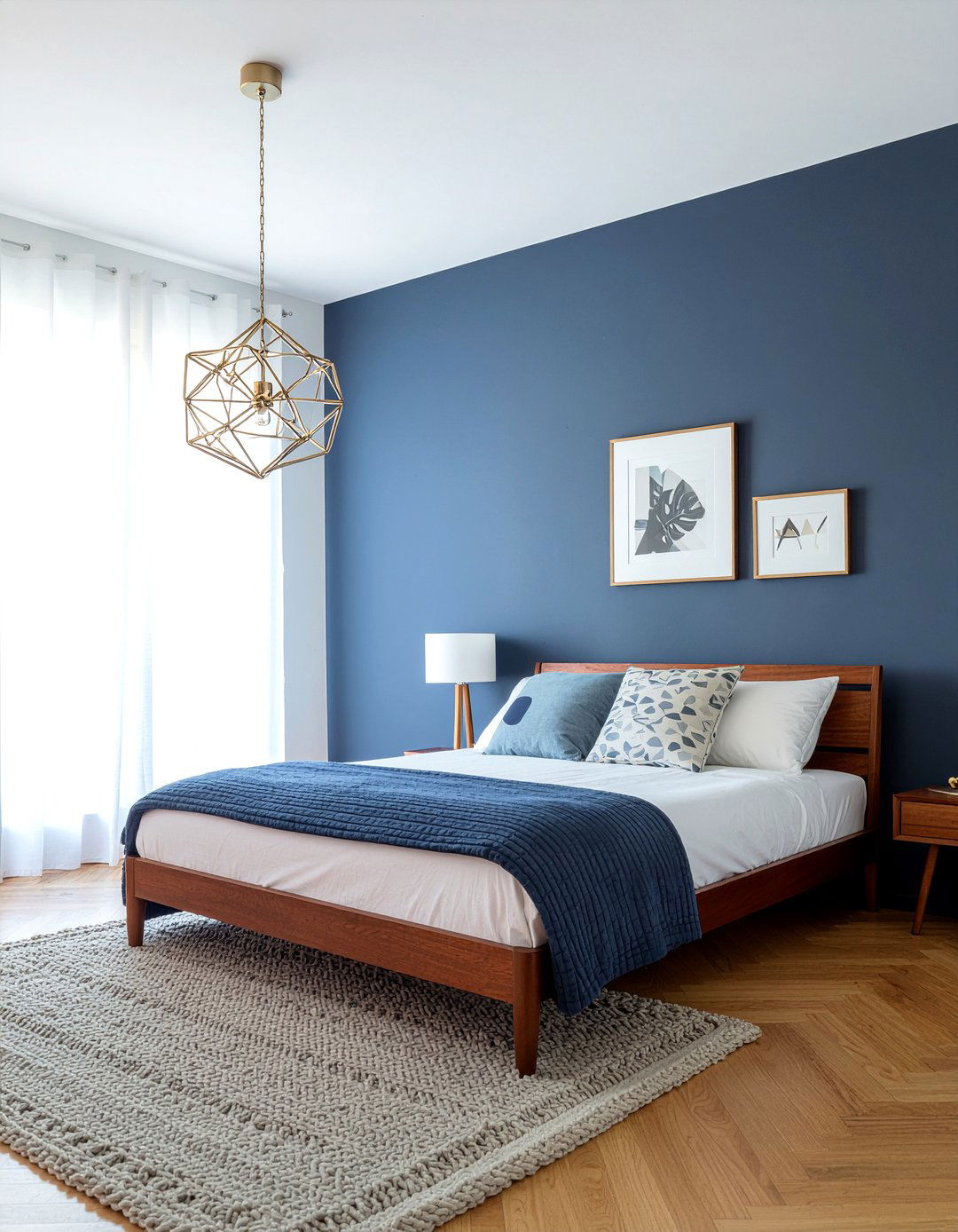 Gold sputnik chandelier - 30 bedroom chandeliers