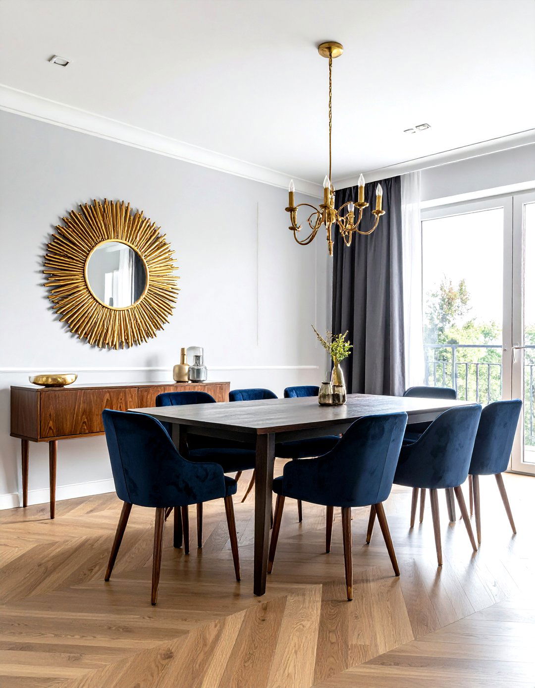 Gold sunburst mirror dining room - 30 sunburst mirror dining room ideas