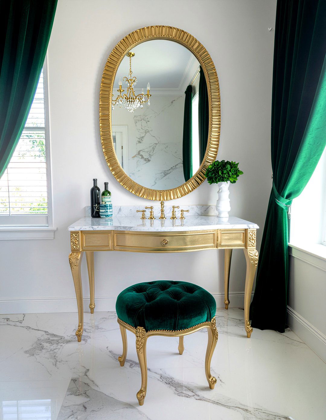 Gold vanity - 30 bedroom vanities