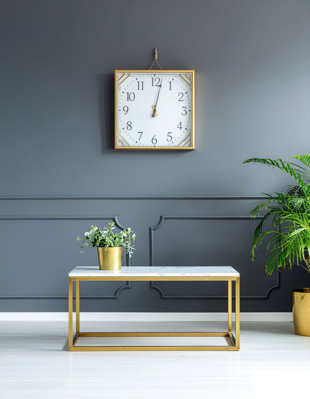 Gold wall clock - 30 living room wall clocks