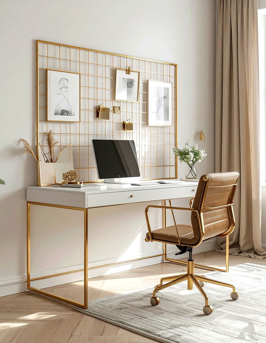 Gold wire grid - 30 memory display ideas