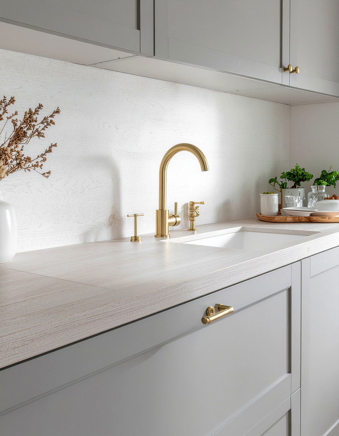 Gold wire kitchen handles - 30 gold kitchen hardware ideas